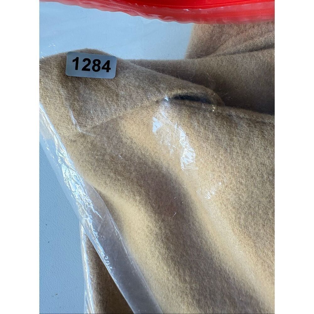 Kate Hill Petites Camel Wool Blend Jacket Blazer Size M Soft Minimalist Classic - Picture 8 of 8